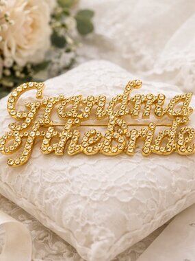 Grandma of the Bride Silver Rhinestone Brooch Pin